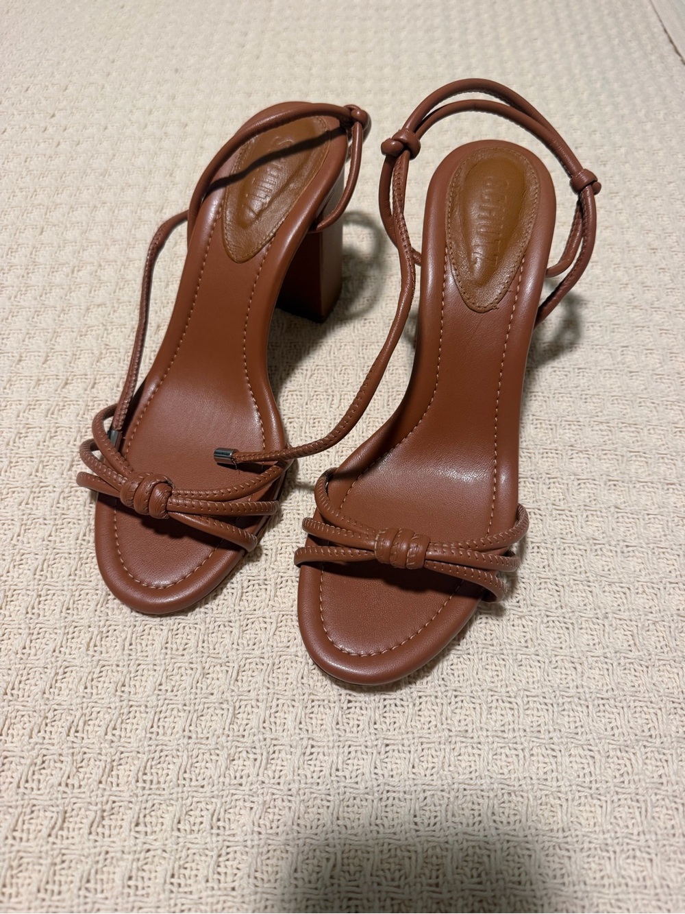 Women's Strappy Block Heel Sandals - Brown SHUTZ worn once